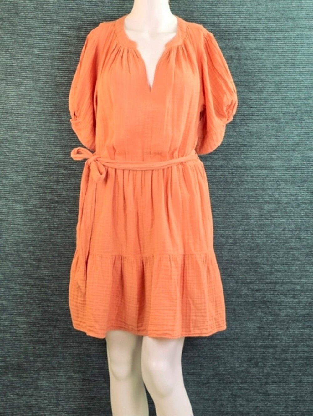 Velvet By Graham & Spencer Bella Mini-Dress In Peach, Rare Color!! - Picture 7 of 15